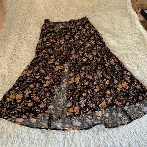 American Eagle long floral skirt